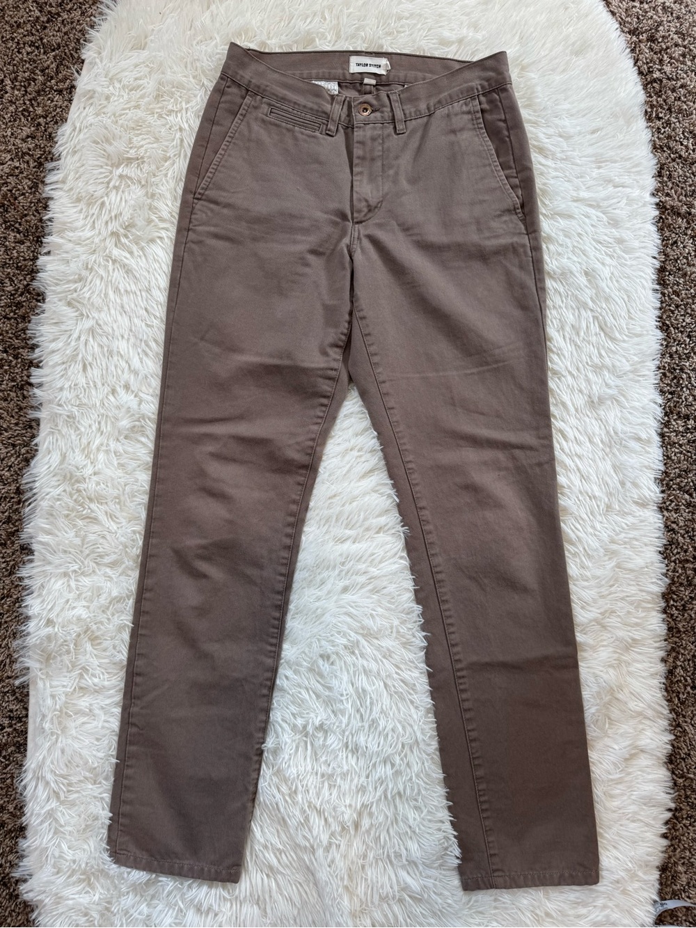 Taylor Stitch slim fit taupe khaki pants chinos 29 waist 29x31 men’s